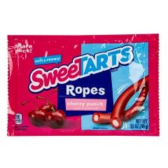 SWEETARTS CHERRY PUNCH CHEWY ROPES 3.5 OZ