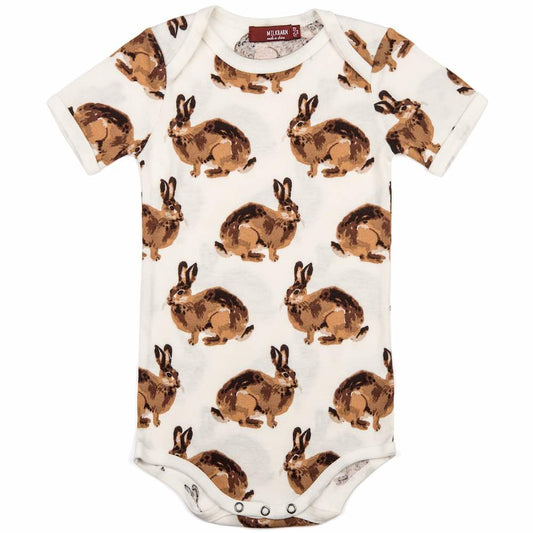 Bunny Organic Cotton Short Sleeve One Piece