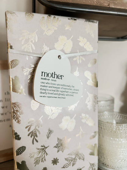 Mother's Day Gift Tag: Mom Definition