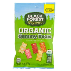 BLACK FOREST ORGANIC GUMMY BEARS 4 OZ PEG BAG