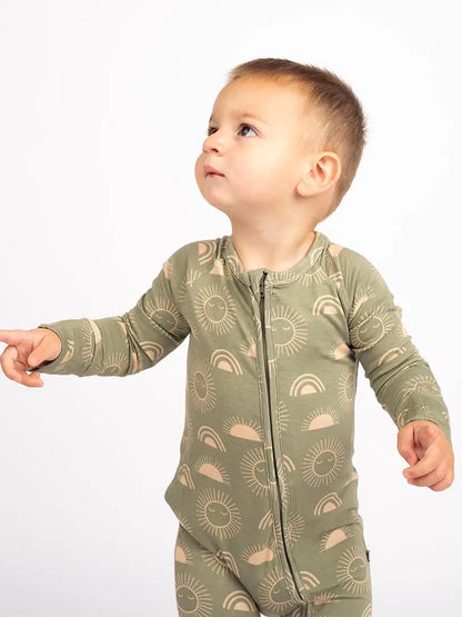 Celestial Sun Bamboo Pajamas Baby Pajamas Footie Pajamas