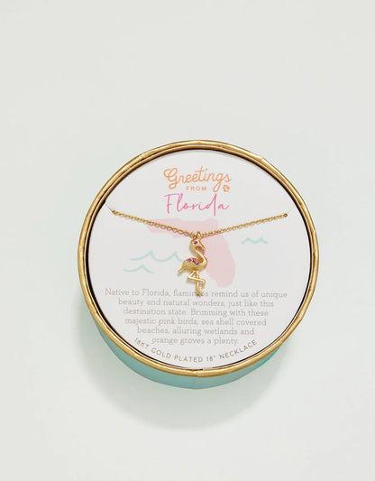 Spartina 449 - Sea La Vie Necklace Florida/Flamingo