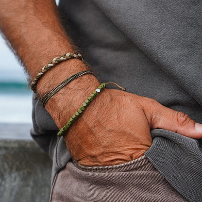 Pura Vida - MEN'S COATED HEMATITE STRETCH BRACELET