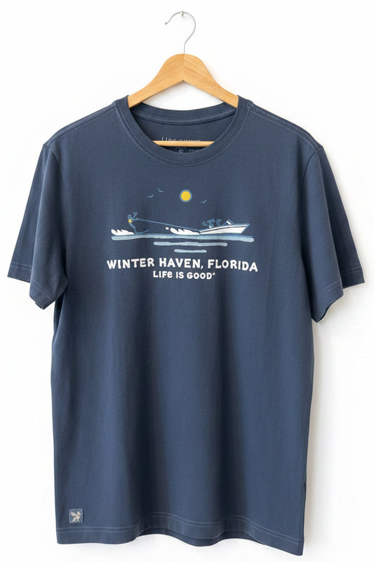 Life is Good - Men's Crusher Tee - Water Skiers Winter Haven, FL