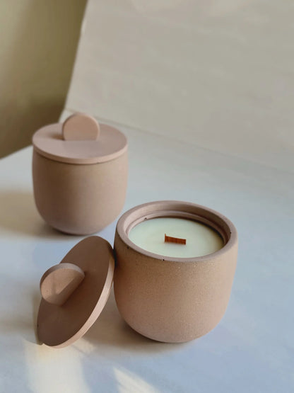 Quite- Concrete Candle Jar - 8.5oz