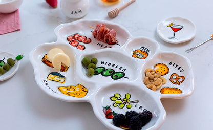 Mud Pie-Sectioned Charcuterie Platter