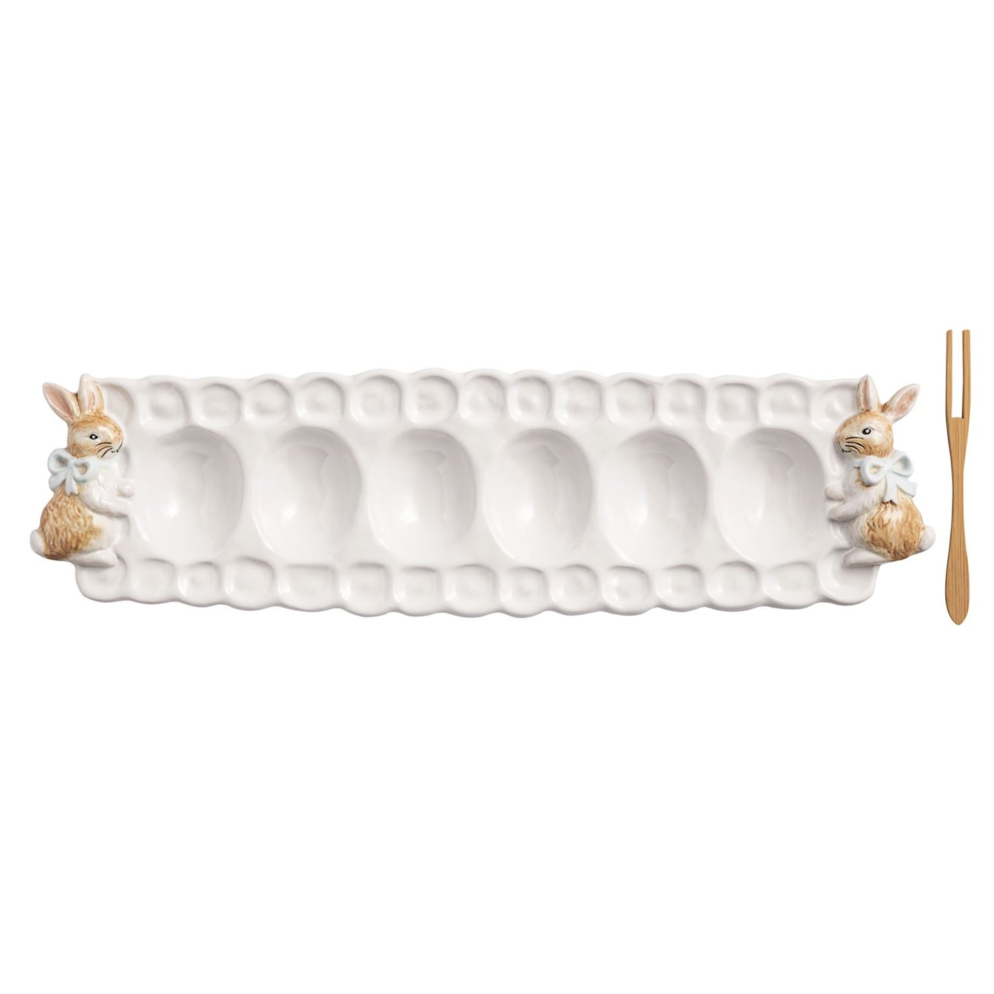 Bunny Easter Deviled Egg Tray Set