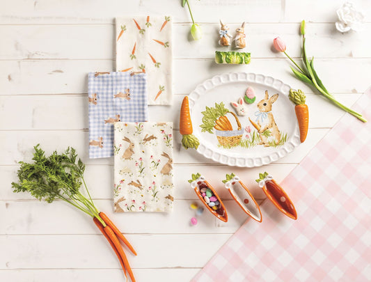 White Polka Dot Carrot Candy Dish