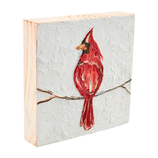 Mud Pie-Cardinal Plaque