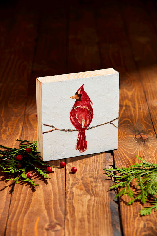 Mud Pie-Cardinal Plaque