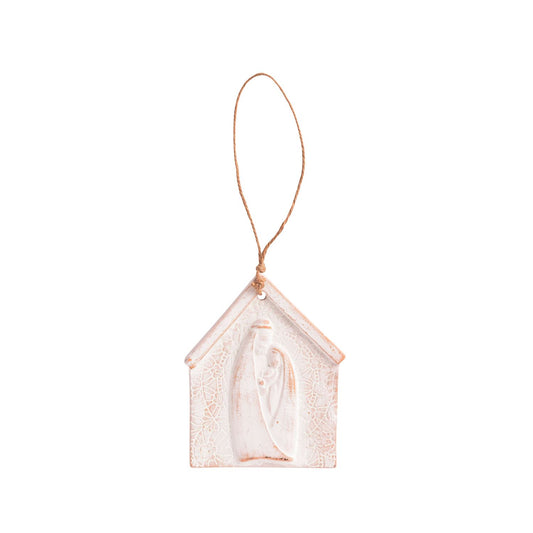 Mud Pie-Family Embrace Nativity Lace Ornament