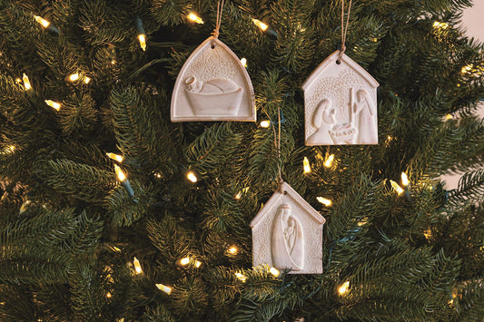 Mud Pie-Family Embrace Nativity Lace Ornament
