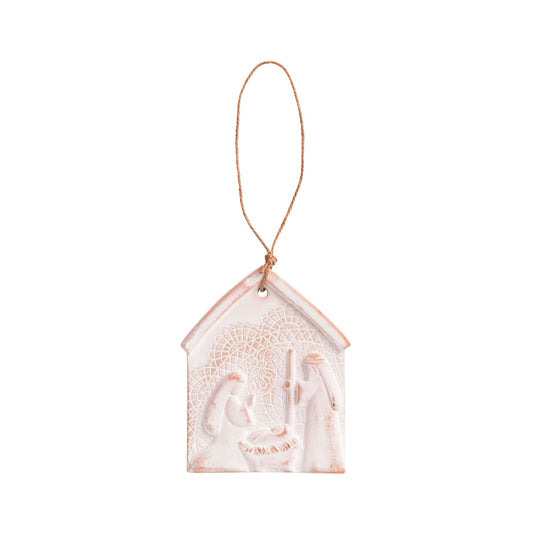 Mud Pie-Jesus Is Born Nativity Lace Ornament