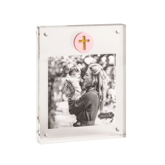 Pink Cross Medallion Acrylic Frame