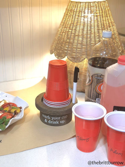 Mud Pie-Disposable Cup & Marker Set