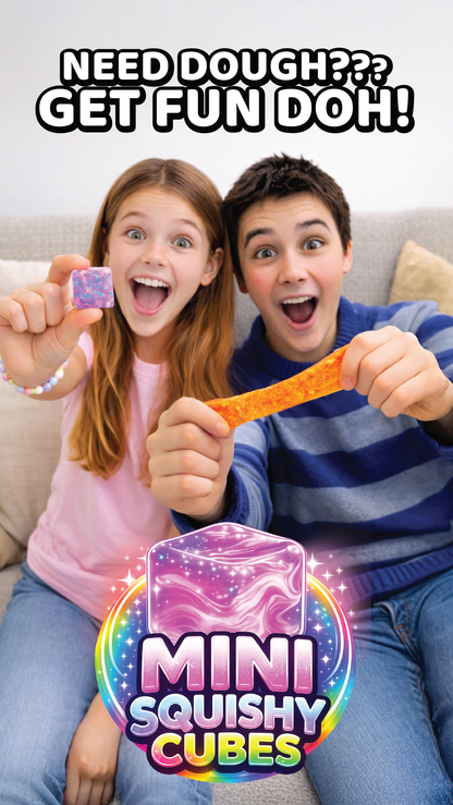 Fun Doh MINI Squishy Cube 2 Pack VIRAL Variety