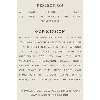 Reflection | Christian Necklace | Minimal Jewelry |