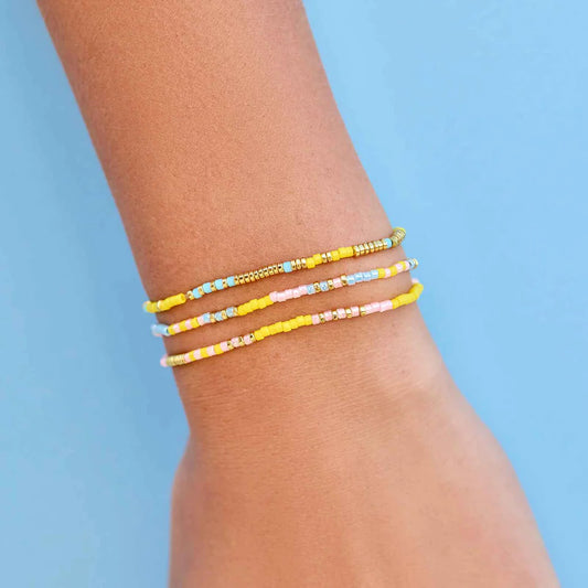 Pure Vida - SUNSET BEACH STRETCH BRACELET SET OF 3