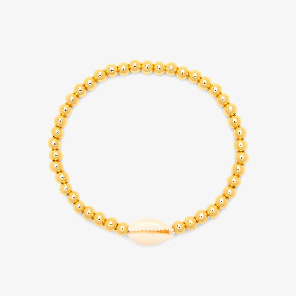 Pure Vida -  GOLD BEAD STRETCH BRACELET