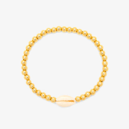 Pure Vida -  GOLD BEAD STRETCH BRACELET