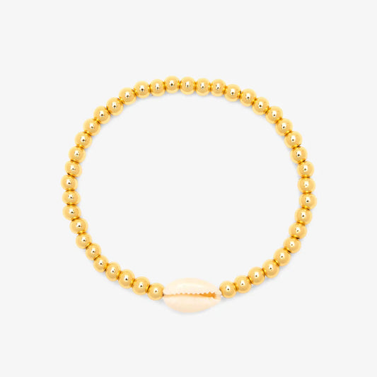 Pure Vida -  GOLD BEAD STRETCH BRACELET
