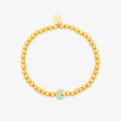 Pure Vida -  GOLD BEAD STRETCH BRACELET