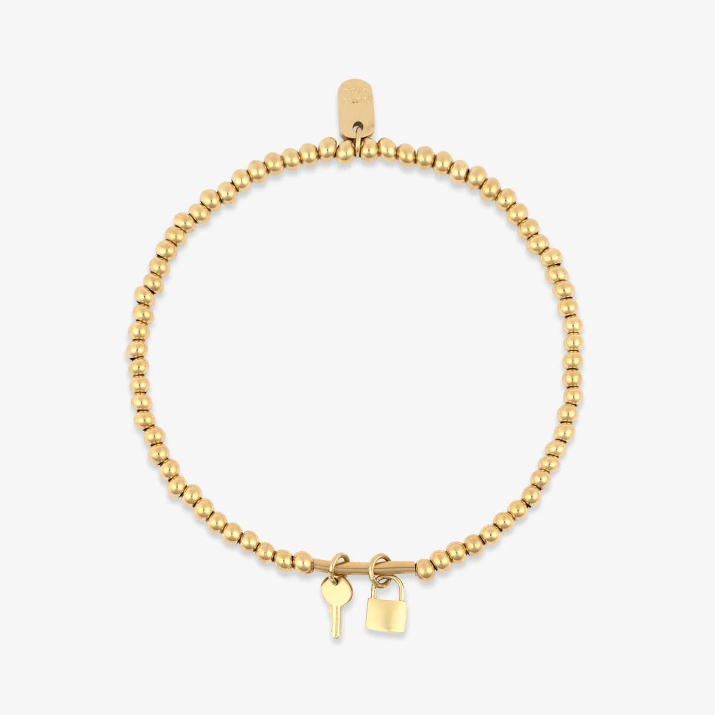 Pure Vida -  GOLD BEAD STRETCH BRACELET