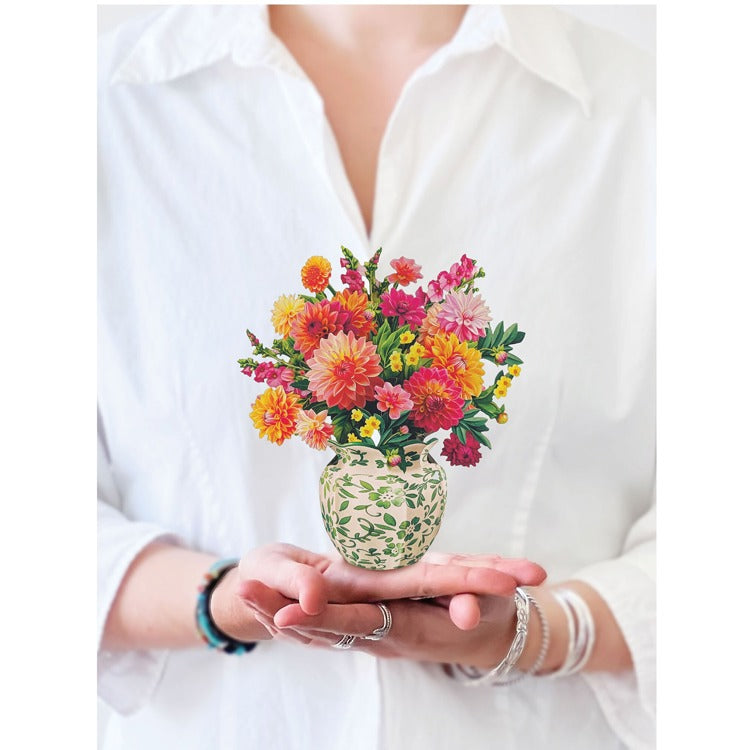 Fresh Cut Paper Mini Bouquet Pop-Up Cards