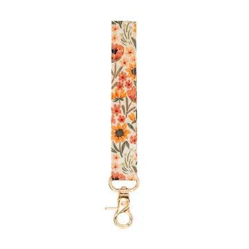 Sunny Poppies Wristlet Keychain