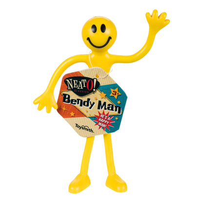 Neato! Smiley Bendy Man 5", Desktop or Dashboard Toy-Retro