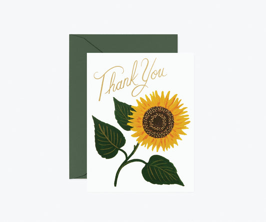 Sunflower Thank You Card