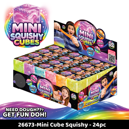 Fun Doh MINI Squishy Cube 2 Pack VIRAL Variety