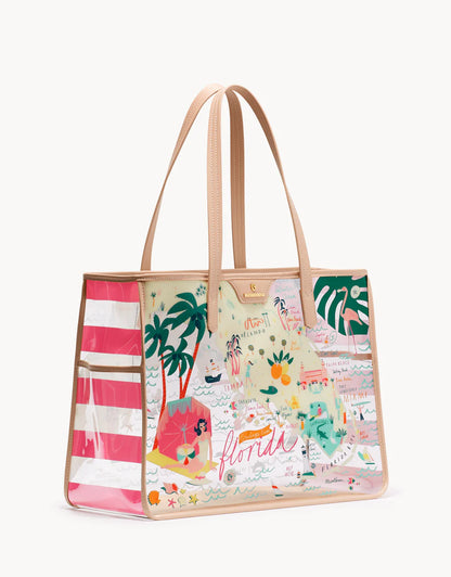 Clear Beach Tote Florida