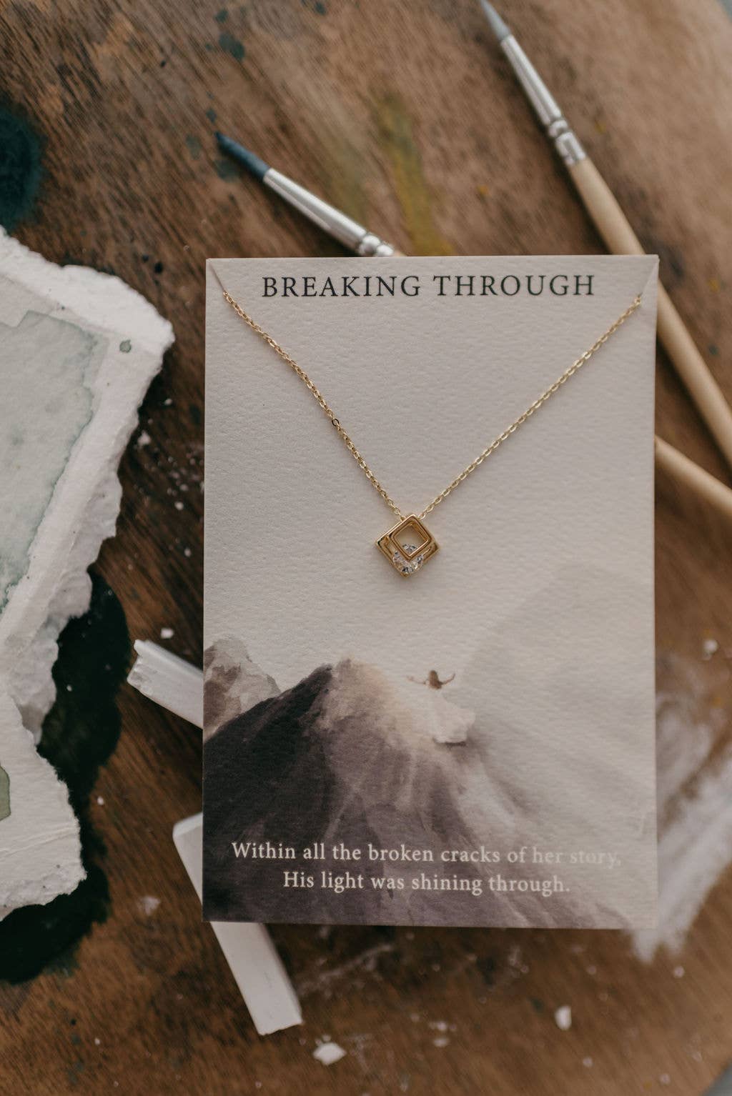 Breaking Through | Christian Necklace Jesus | John 1:3