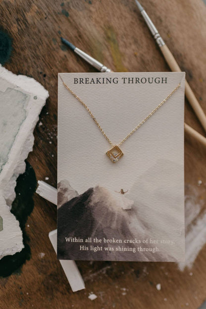 Breaking Through | Christian Necklace Jesus | John 1:3