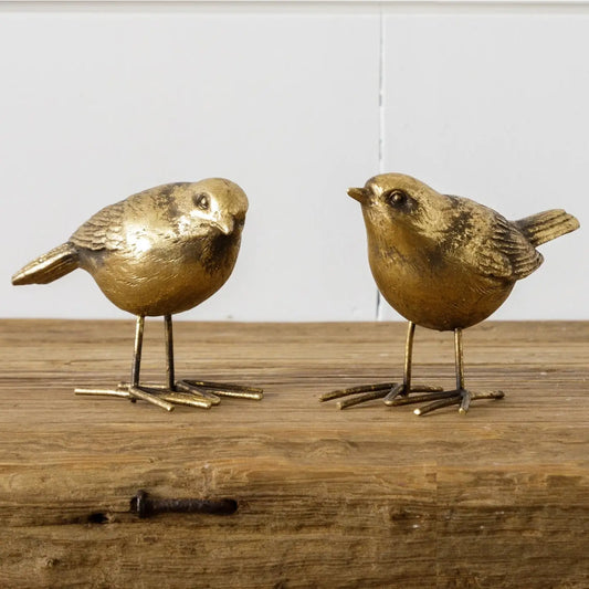 Brass Bird Figurines