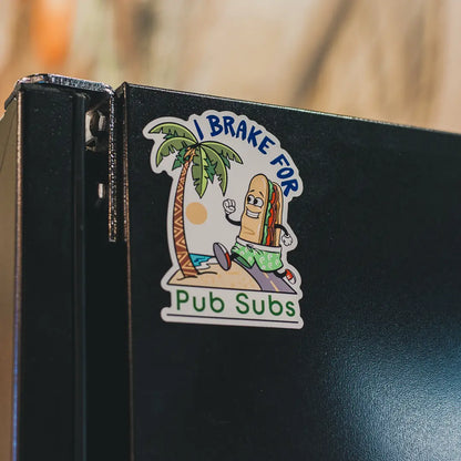 Freehand Pub Subs Magnet Decal