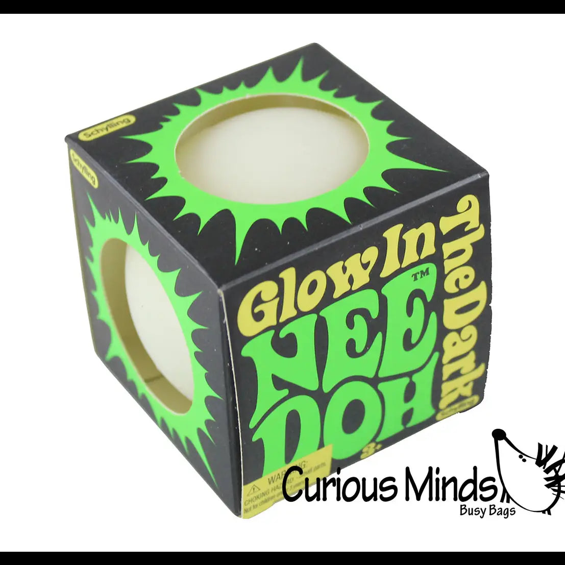 1 Glow Nee Doh Soft Fluff- Filled Squeeze Stress Ball