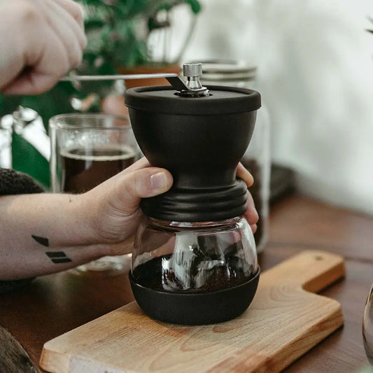 GROSCHE BREMEN Manual Coffee Grinder, Ceramic Conical Burr