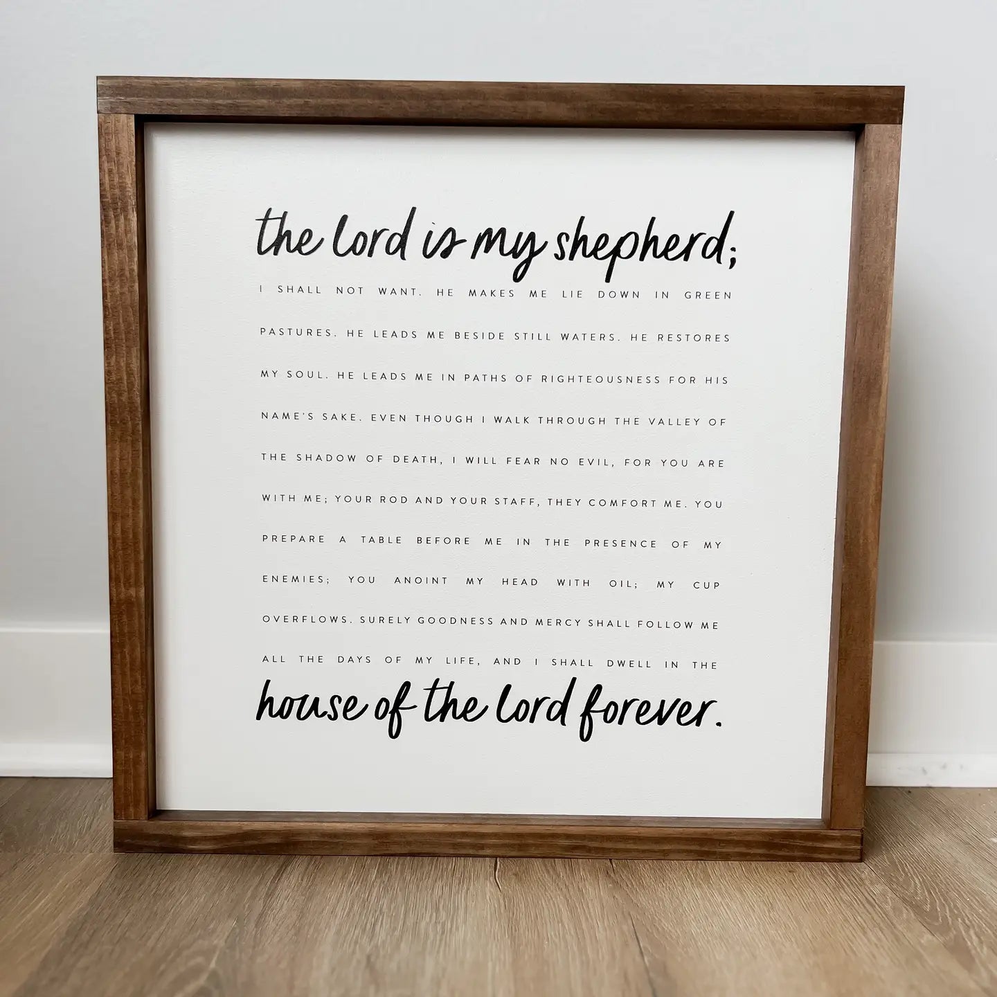 The Lord Is My Shepherd - Square | Christian Gifts