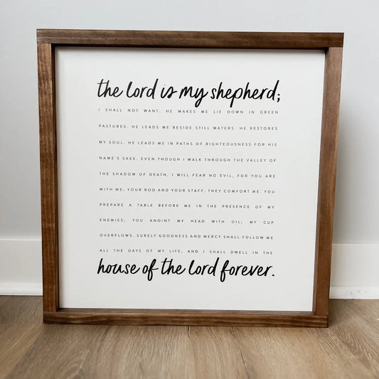 The Lord Is My Shepherd - Square | Christian Gifts