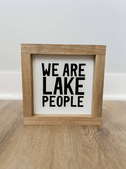 We Are Lake People | Wall Art, Summer Home Decor
