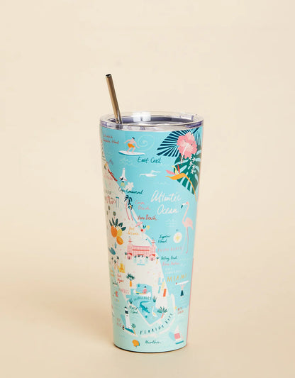 Spartina 449 - Stainless Steel Drink Tumbler 30 oz. Florida