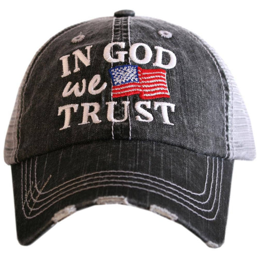 In God We Trust Embroidered Trucker Hats