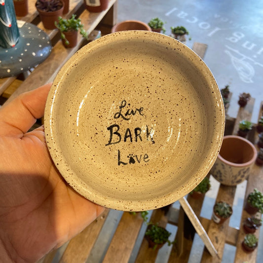 Small Pottery Pet Dish