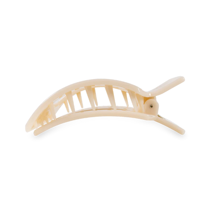 Teleties-Almond Beige Flat Square Hair Clip