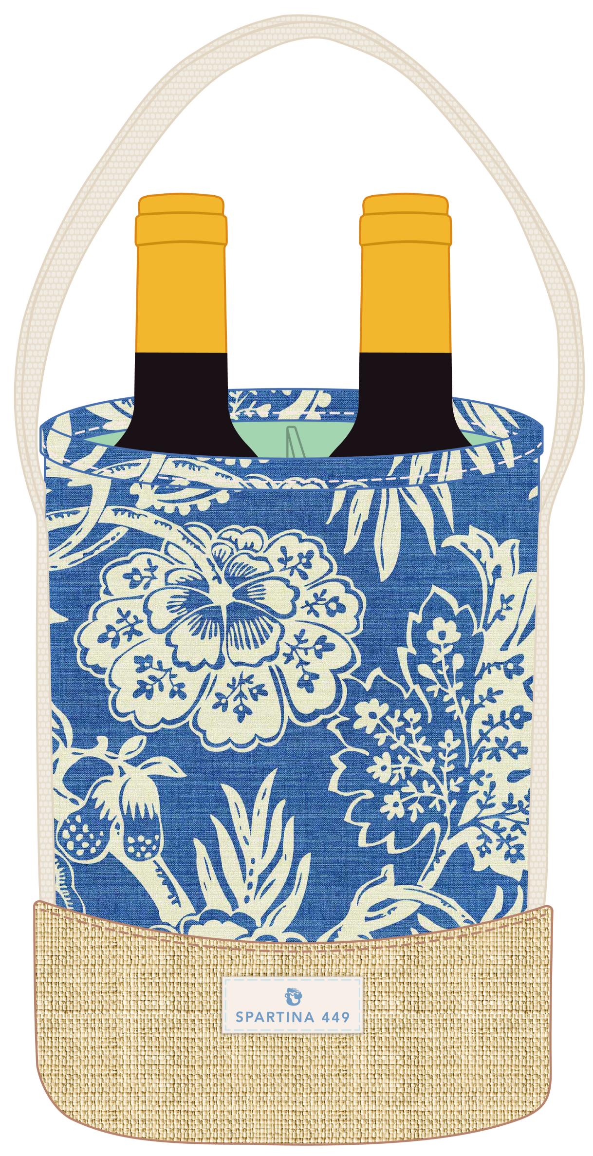 Double Wine Caddy Flagler Blue