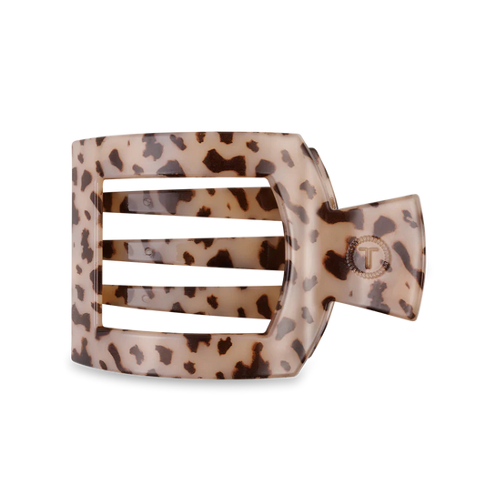 Teleties-Blonde Tortoise Flat Square Hair Clip