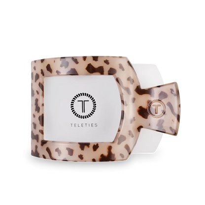 Teleties-Blonde Tortoise Flat Square Hair Clip