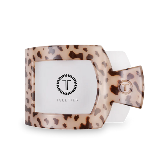 Teleties-Blonde Tortoise Flat Square Hair Clip